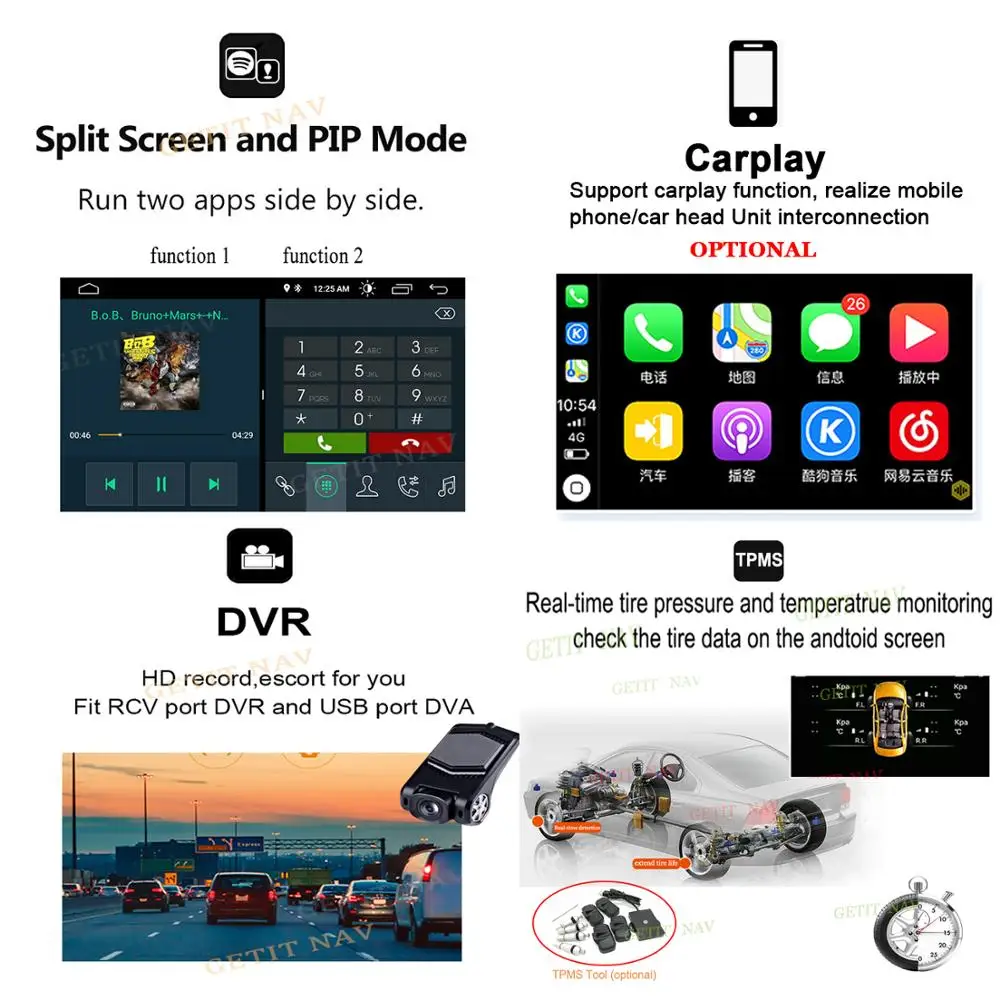 Excellent Android 9.0  2 din car dvd gps navigation for Audi A3 8P/A3 8P1 3-door Hatchback/S3 8P/RS3 Sportback multimedia stereo Radio 3