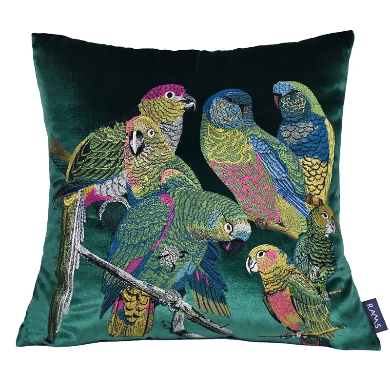 2021 Rams Embroidered Decorative Geometric Pillow Cushion Home Decor Embroidery COVER ONLY NO FILLINGS 