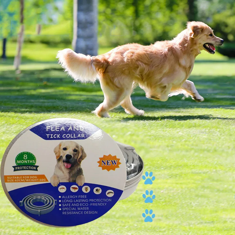 

New product in 2020 to remove fleas and lice collars for up to 8 months Dog collar outdoor cat mosquito repellent neckband BK001