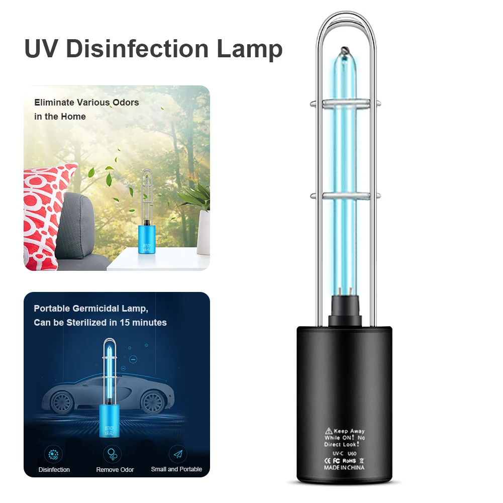 

Portable UV Sterilizer Light Home Car Ultraviolet Light Bulb UV Germicidal Lamp In Addition Mite Lights Sterilization Lamp