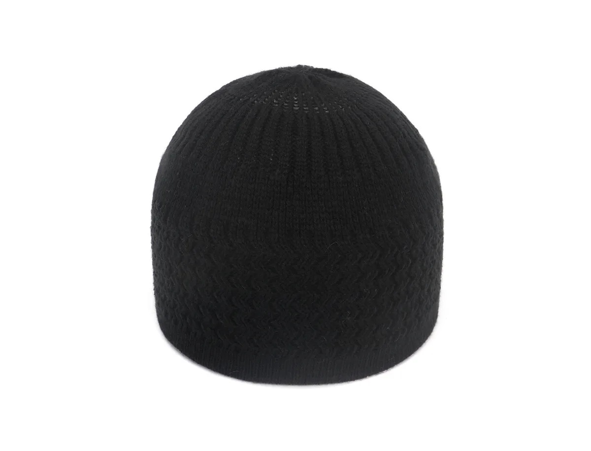 2021 New Pencil Cap Otton Skull Cap Beanie Kufi with Checkered-Knit Pattern in Solid Colors for Everyday Wear 