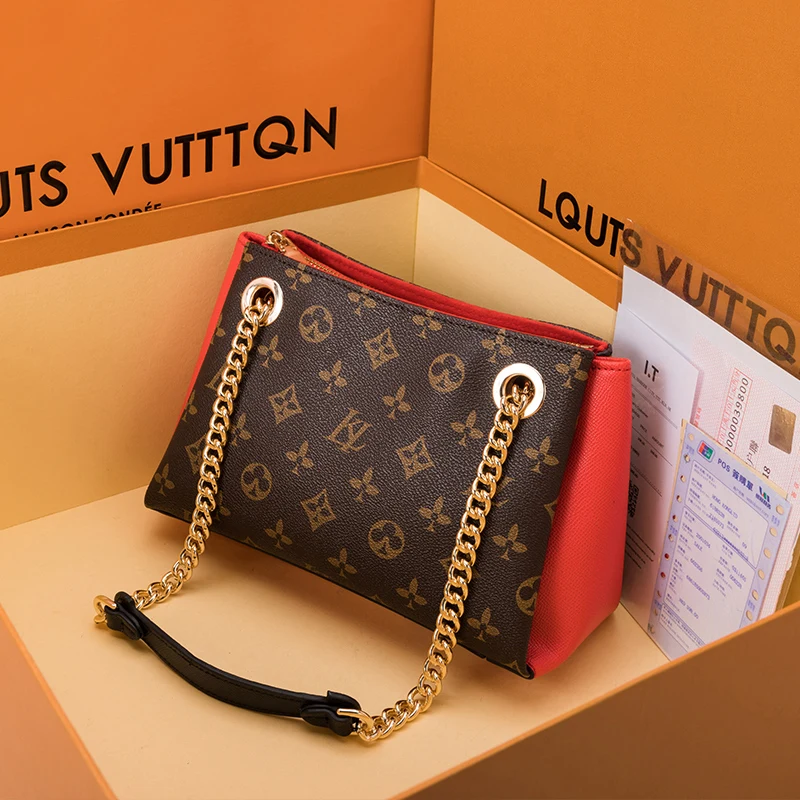 

Large Capacity Genuine Leather Louis Totes 2020 New Famous Desig Chain Shoulder Messenger Bags Fashion Women Purse and Handbags
