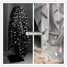 45 см* 145 см/шт Цвет Градиент сетки печатных платье han fu ткань платье ткань