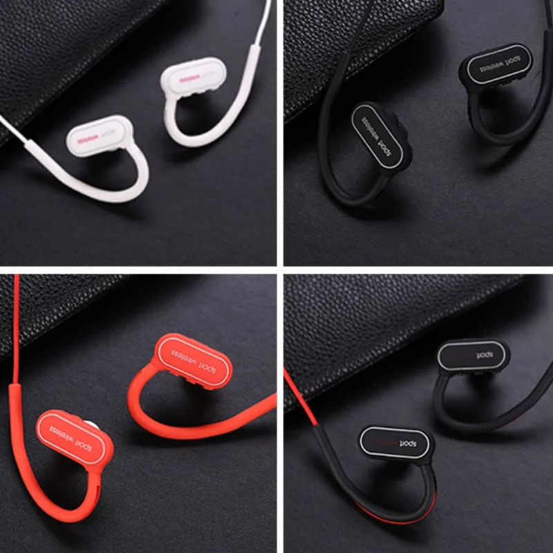 Спортивная bluetooth-гарнитура, беспроводные наушники, Висячие стерео бинауральные наушники с голосовой передачей для Smartphoes Ipod Ipad