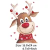 ZOTOONE Christmas Iron on Heat Transfers Cartoon Wapiti  Vinly  Stickers Iron on Patches for Clothing T-shirt Bag Curtain G ► Photo 2/6
