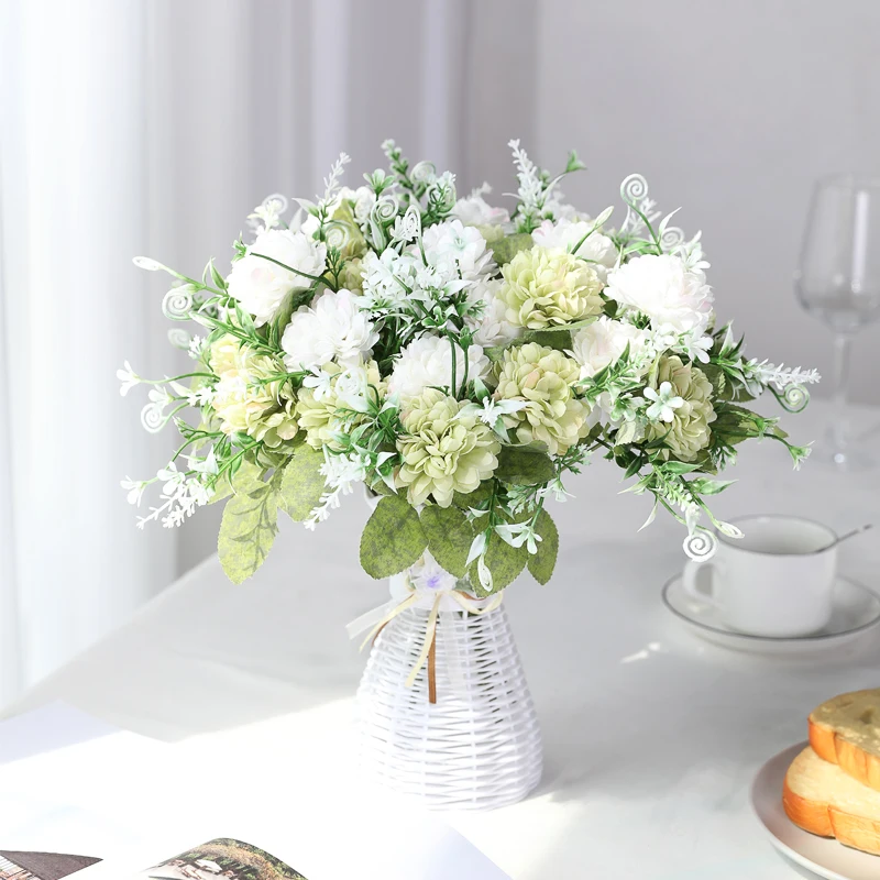 Luyue 5 шт. искусственный цветок гвоздики крупные вечерние свадебные букет семья гостиная Моделирование Украшение Искусственные цветы цветочный