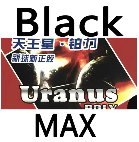 BLACK MAX Galaxy YINHE Uranus Poly короткие Pips-Out PingPong Резина с губкой - Цвет: BLACK MAX