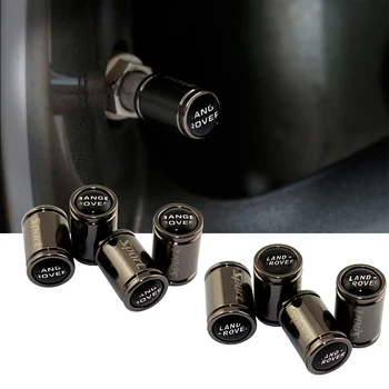 

4pcs Alloy Tire Valve Cover For Range Rover Velar Evoque Sport Discovery Freelander Wheel Stem Caps Tyre Decoration