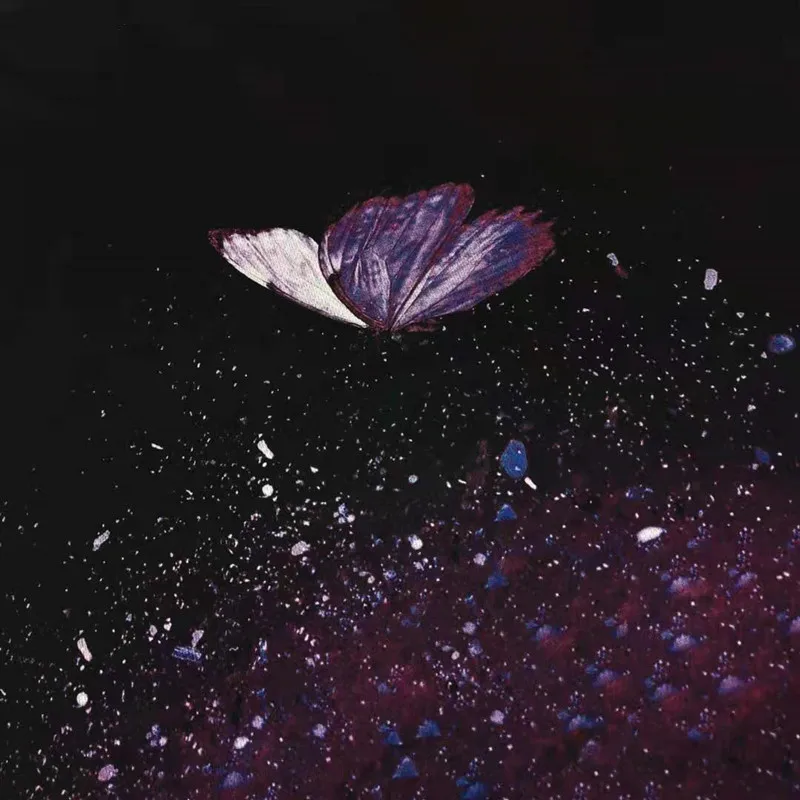 2021 New Butterfly Lady T-shirt 3D Floral Print Round Neck Casual Niche Design Sense Clothing Female Animal Series Short Sleeve