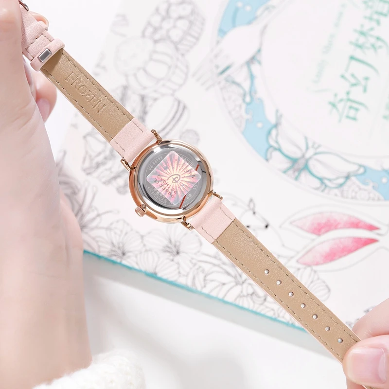 Ceny Mrożone Elsa księżniczka luksusowe Rhinestone krystaliczna pani zegarek kwarcowy ze stali nierdzewnej wodoodporne dziewczyny mody słodkie zegar prezent Disney