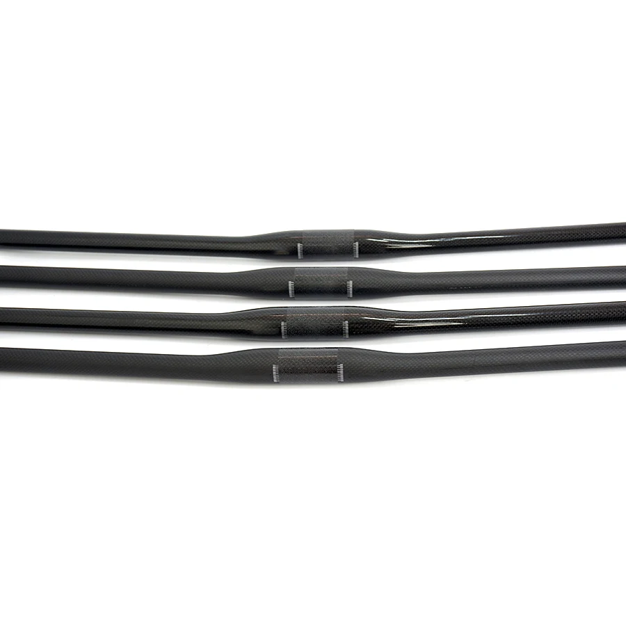 Mountain Bike Carbon Handlebar, Flat Matt, Glossy Bicycle Parts, 640, 660, 680, 700, 720mm, 31.8