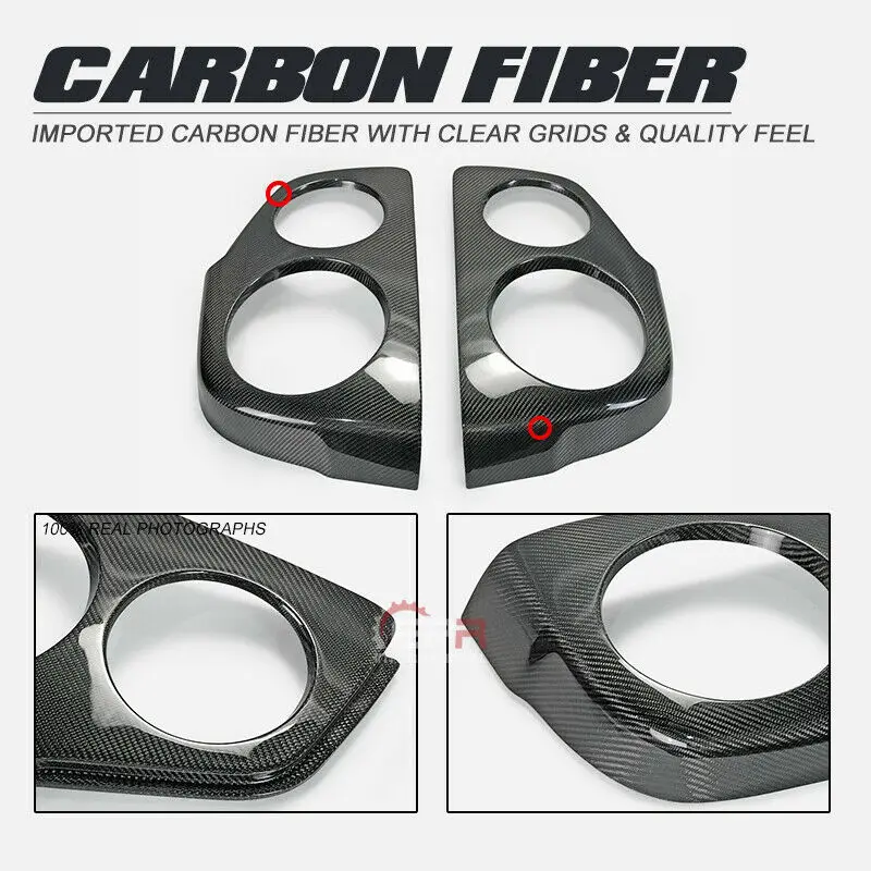 

For Nissan Skyline R34 GTR Carbon Fiber OE Rear Tail Light Trim Cover 2Pcs Bodykits
