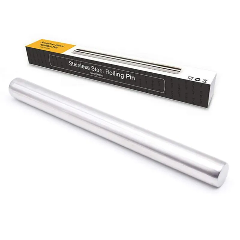 

Advanced Professional French Rolling Pin Is Best For Baking,Pie Crust,Biscuits,Pastries And Pizza Dough,Fondant - Stainless St