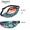 TINYAT New Men Belt Bag Maple Leaf Printing Banana Waist Bag Fanny Pack Women Men Outdoor Sports Bum Hip Bag Mobile Phone Pocket ► Photo 3/6