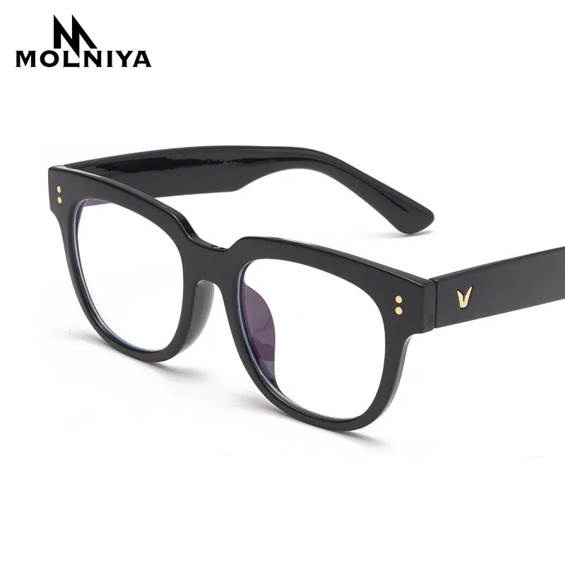 Fashion Cat Eye Glasses Frames Women Rivet Decoration Styles Optical Fashion Computer Glasses Transparent Frame