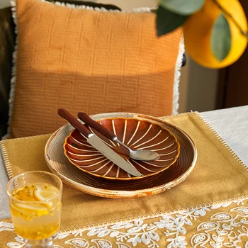 

Spring return yellow rectangle placemats Heat Insulated Placemat 30x40cm