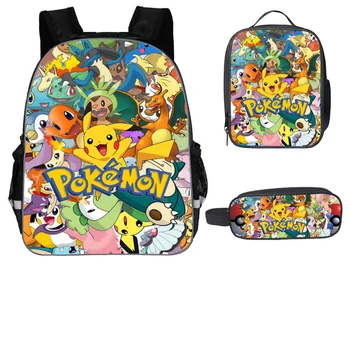 

Anime Pokemon Backpack for Teenagers Boys Girls School Bags Children Rucksack Pikachu School Backpacks Kids Schoolbags