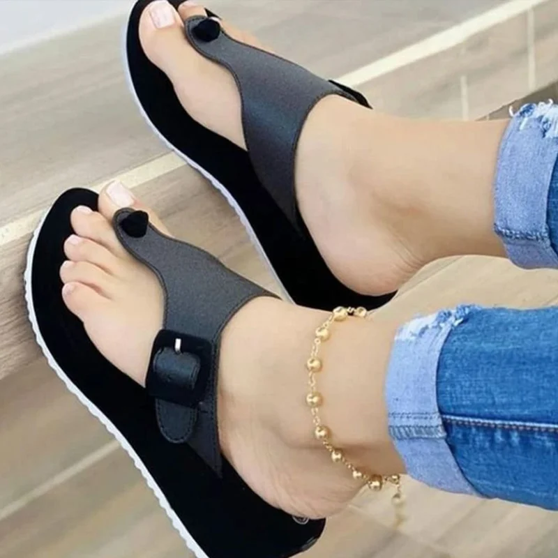 

Nice Women Slippers Clip Toe Wedges Platform Woman Summer Shoes Plus Size Nice Sandals Ladies PVC Slides Nice Female Pop