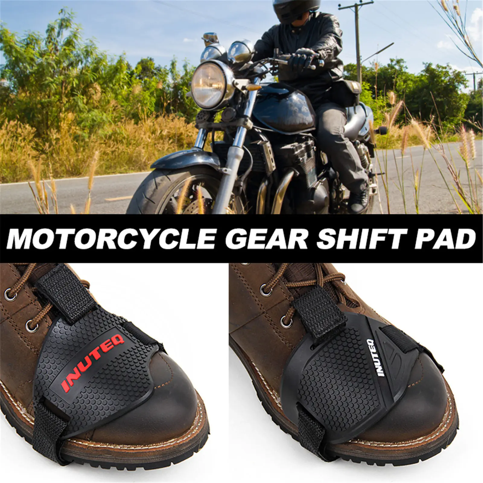 Motorcycle Shoes Protective Gear Shift Pad Anti-skid Gear Shifter Boot Cover Shifter Guards Boot Cover Guards Protector motorcycle shift pad motorcycle shoe cover motorcycle protective gear motorcycle shoe protector motorcycle shift pedal cover motorcycle lever protector