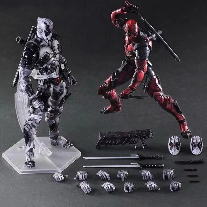 Marvel Comics PLAY ARTS 27 см X-men Дэдпул супер герой ПВХ Фигурки игрушки Аниме для детей