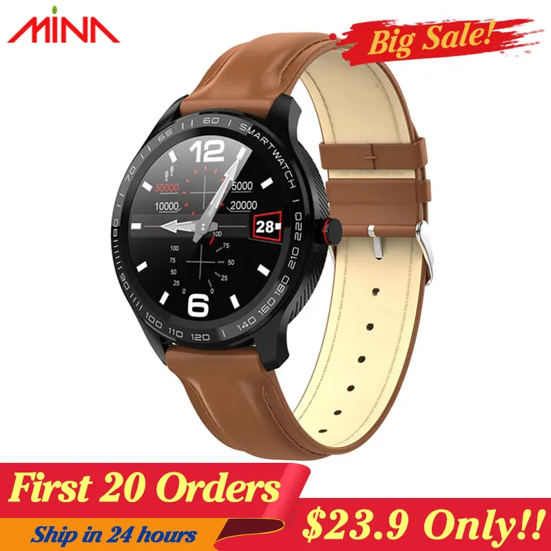 

L9 Smart Watch Men ECG+PPG Heart Rate Blood Pressure oxygen Monitor IP68 Waterproof Bluetooth Smartwatch VS L5 L7 L8