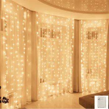 

Memory 6x2.5m 480LED light curtain Flashing fairy lights Garland window 220V Wedding Party Holiday lighting Home decoration