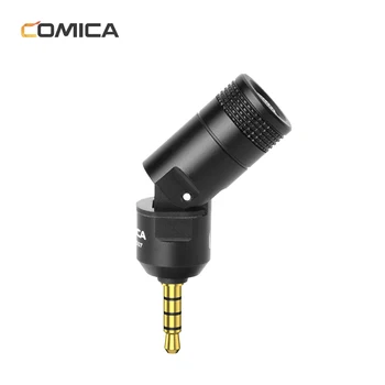 

COMICA CVM-VS07 Microphone Mini Omnidirectional Mic 3.5mm TRRS Plug 90° for GoPro Action Camera DSLR Camera Cellphone Stabilizer