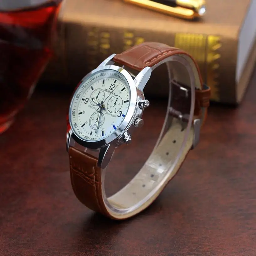 Business beautiful Dress Men Watches Crocodile Leather Analog Clock Watches Men Top Brand Luxury Watch Relogio