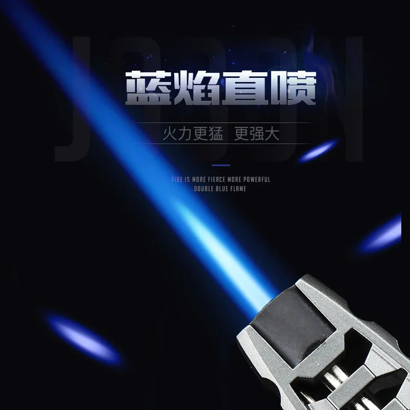 Gas Lighter Strong Firepower Cigar Lighter Windproof Blue Flame Available For Welding Torches BBQ Gadgets