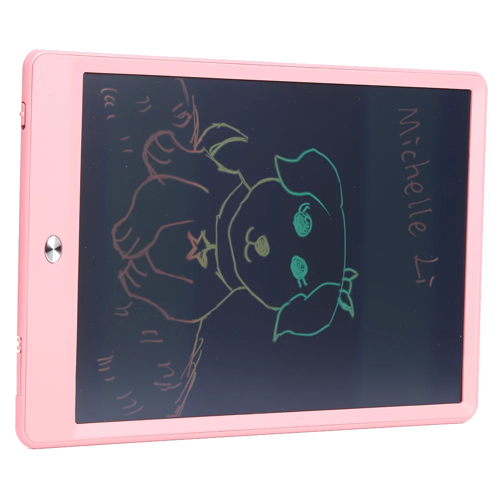 8,5/10/12-дюймовый ультра-тонкий Цвет Экран планшет для рисования для рукописного ввода графической информации Pad дети ЖК-дисплей письма доска для рисования Детский подарок - Цвет: 10 inch Pink