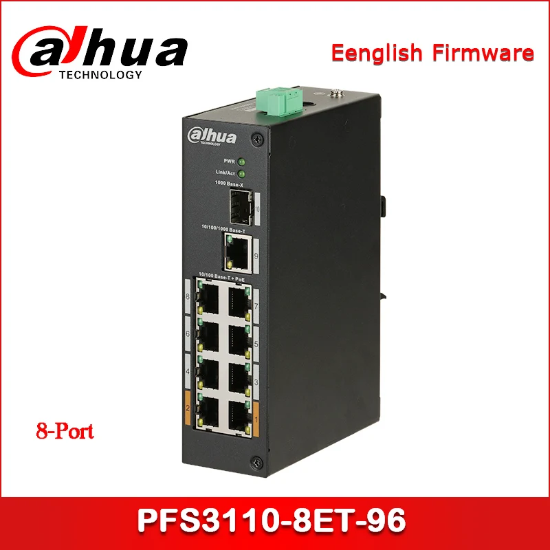

Dahua PoE Switch PFS3110-8ET-96 8-Port PoE Switch (Unmanaged)