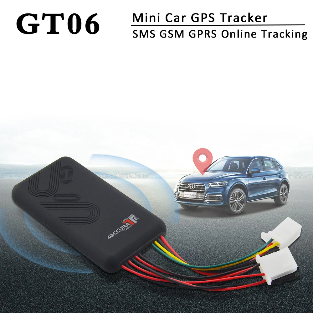 Мини-Автомобильный gps-трекер GT06 с SMS GSM GPRS автомобильная система онлайн слежения монитор Пульт дистанционного управления сигнализация для отслеживания мотоцикла