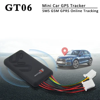 

Mini Car GPS Tracker GT06 With SMS GSM GPRS Vehicle Online Tracking System Monitor Remote Control Alarm for Motorcycle Tracking