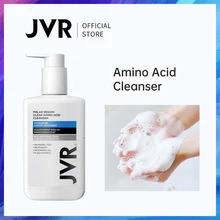 JVR limpiador Facial de aminoácido 180g limpiador nutritivo de espuma hidratante para lavado de cara marcas de manchas reduce los poros limpiador Facial