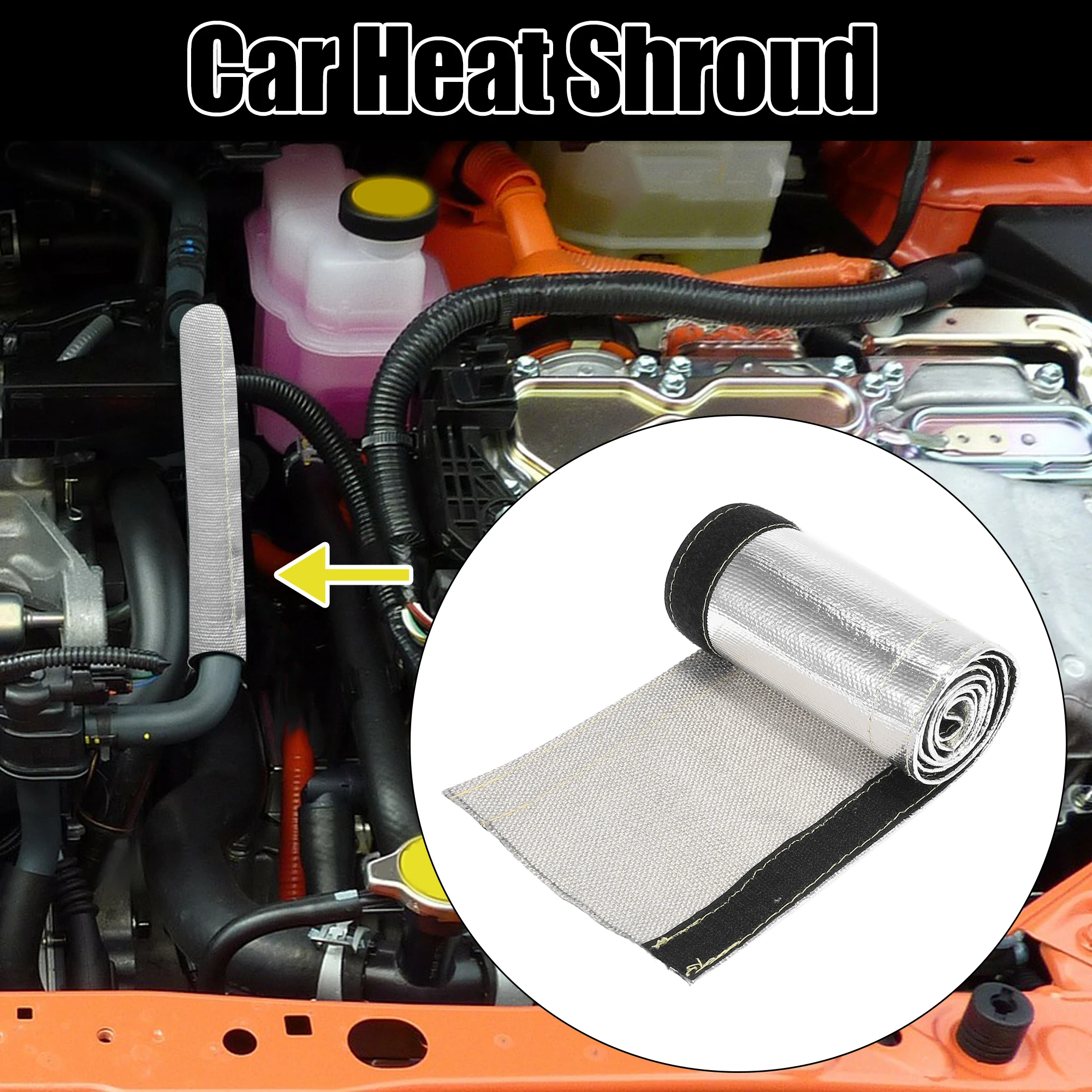 Heat Shield Sleeve Insulator Wire Mug Wrap Loom Tube Metallic Heat Shield  Insulated Fuel Lines Heat Protection Car Accessories - AliExpress