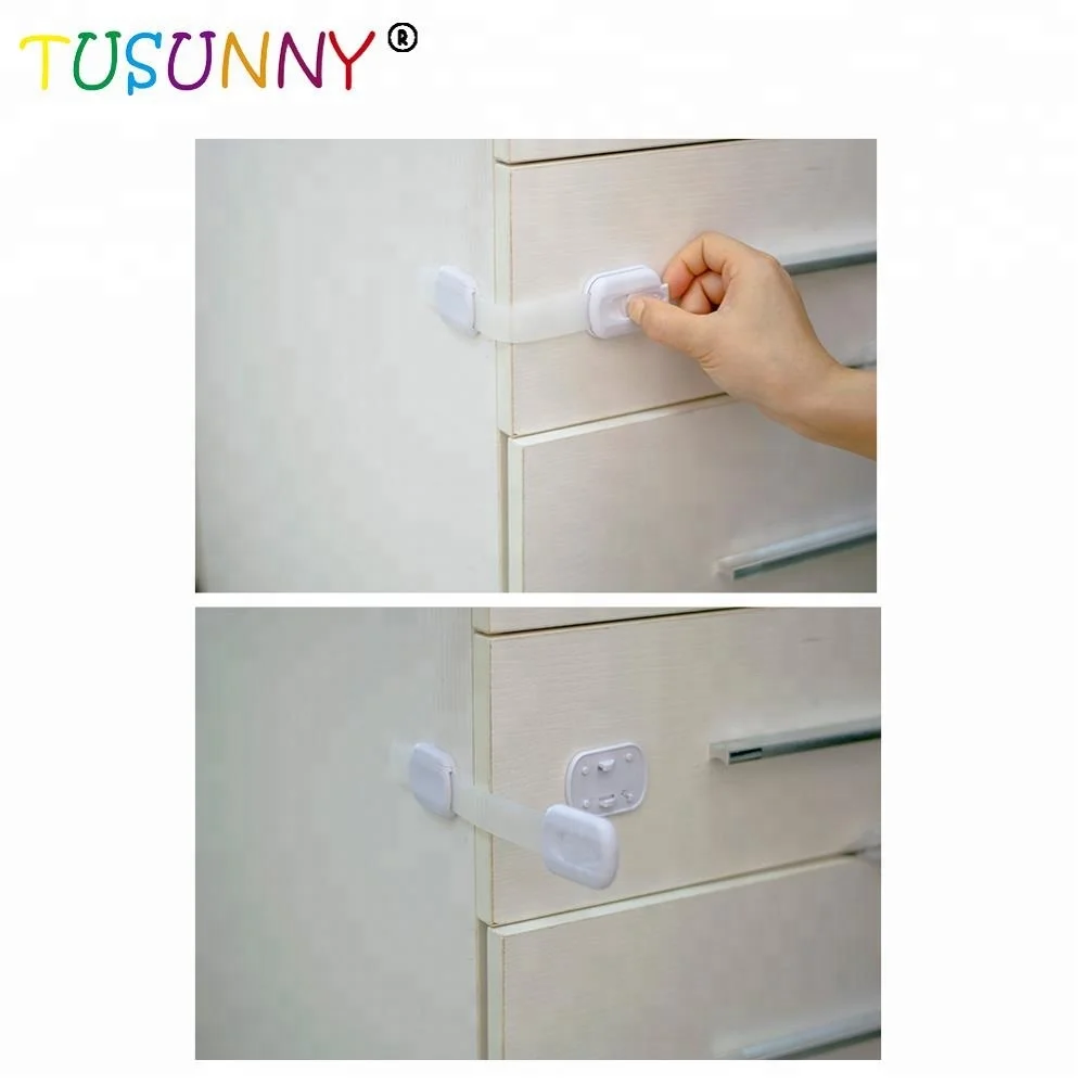 TUSUNNY 6 шт. клейкий замок для шкафа, холодильника, ящика для безопасности детей, детский замок безопасности для детей