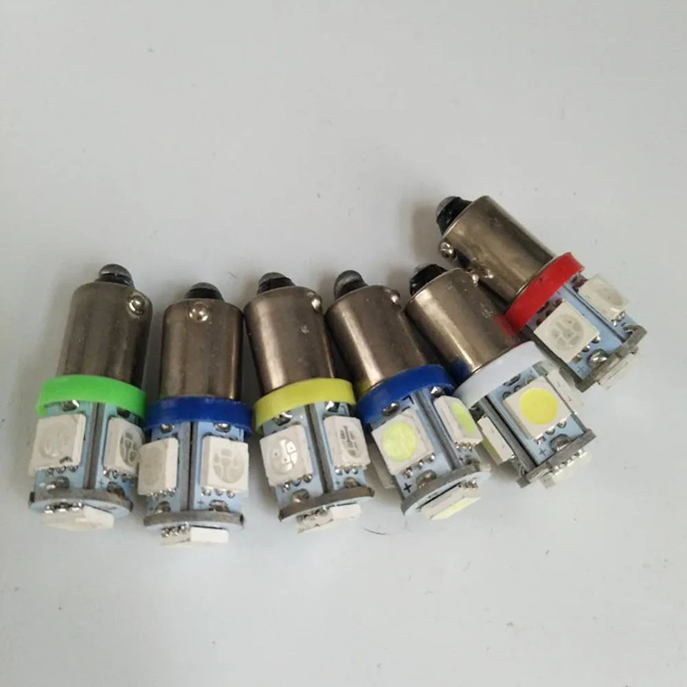 5 шт. 24 В/12 В Ba9s 5050 SMD автомобильная светодиодная лампа 110 люмен T4W 1445 H6W Боковой