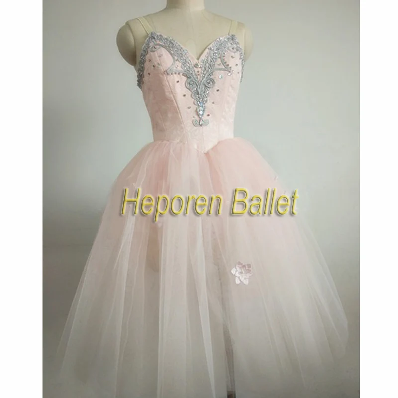 Подгонянный светильник, розовое балетное Тюлевое платье, как сказочный цветок, эльф, танцевальная пачка для щелкунчика, ручная работа, длинное трикотажное платье-колокольчик
