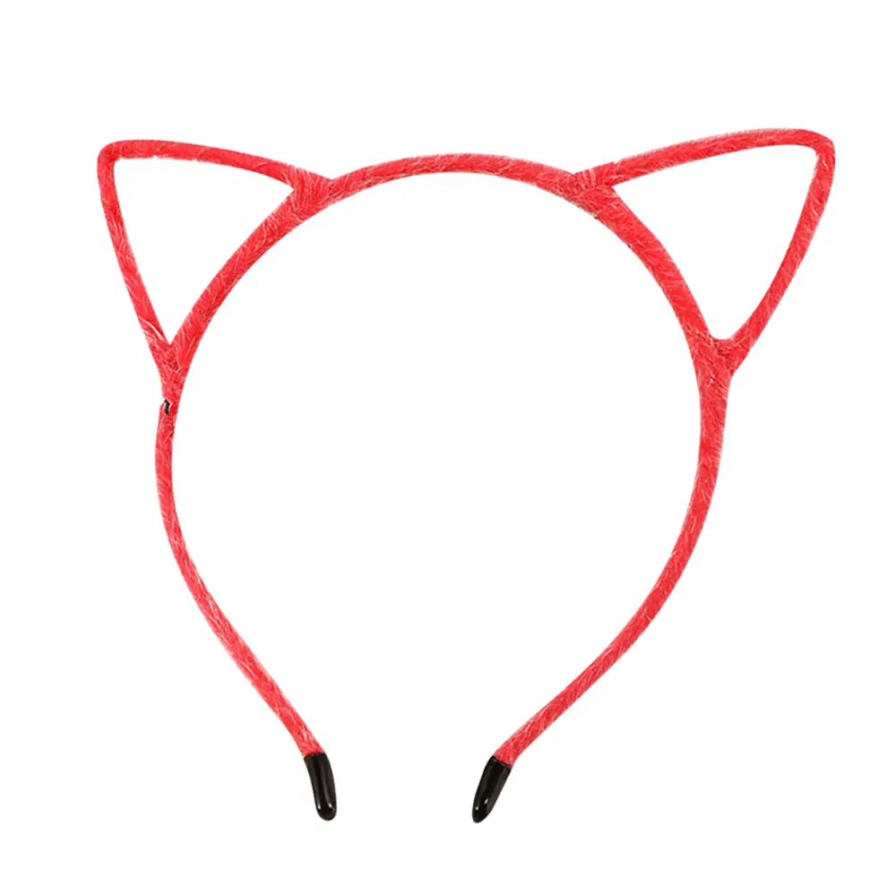  Girls Headband kids cute cat ears and velvet headband  Headwear Hair Accessories baby Washing Face Makeup Headwear