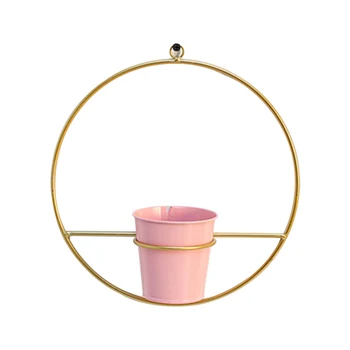 

Wire Frame Office Hanging Planter Home Wall Mounted Hotel Nordic Bedroom Decorative Durable Iron Art Easy Install Practical