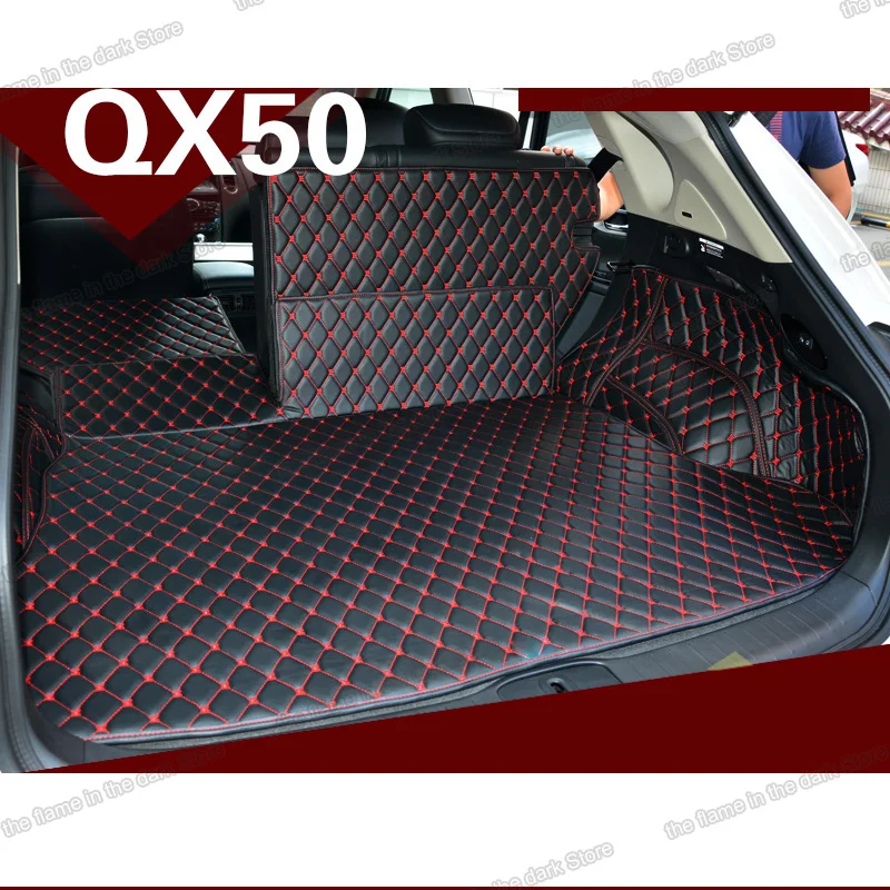 Кожаный коврик для багажника автомобиля Коврики Infiniti Qx50 2014 2015 2016 2017 2018 ковер