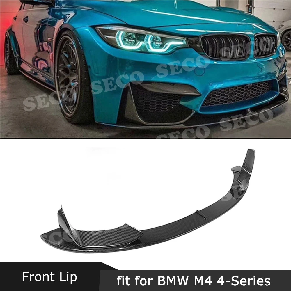 Передний бампер для BMW 4 серии M3 M4 спойлер F80 F82 F83 защита подбородка из углеродного