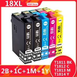 18XL D'encre Compatibele Pour Epson 18XL 18 D'expression XP 322 XP 215 XP 205 XP 225 XP 305 XP 325 XP 422 XP 415 XP 312 XP 102 XP 210 