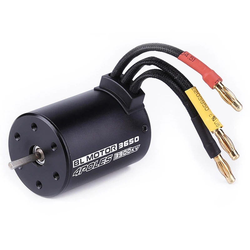 

3650 3900Kv Brushless Motor For 1:8 1:10 Rc Car Truck Model Parts