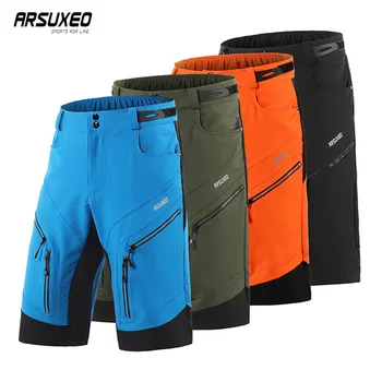 

ARSUXEO Summer Men Cycling Shorts Quick Dry Mountain Bike Shorts Outdoor Waterproof Bicycle Shorts Cycling Equipment