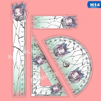 

Anime DEMON SLAYER Cartoon Figure Rulers Amine Tanjirou Nezuko Zenitsu Inosuke Fans Collection Measure Ruler Set