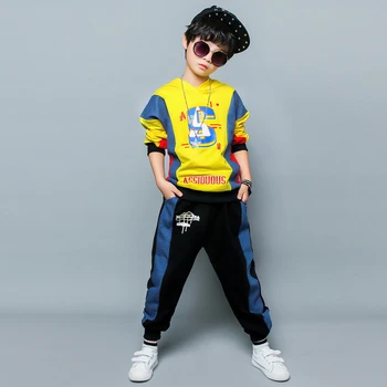 

2020 spring kids Sport Suits boy for Sets hip hop Shirt & Pants Casual 4 5 6 7 8 9 10 Years Teenage Boy Clothes