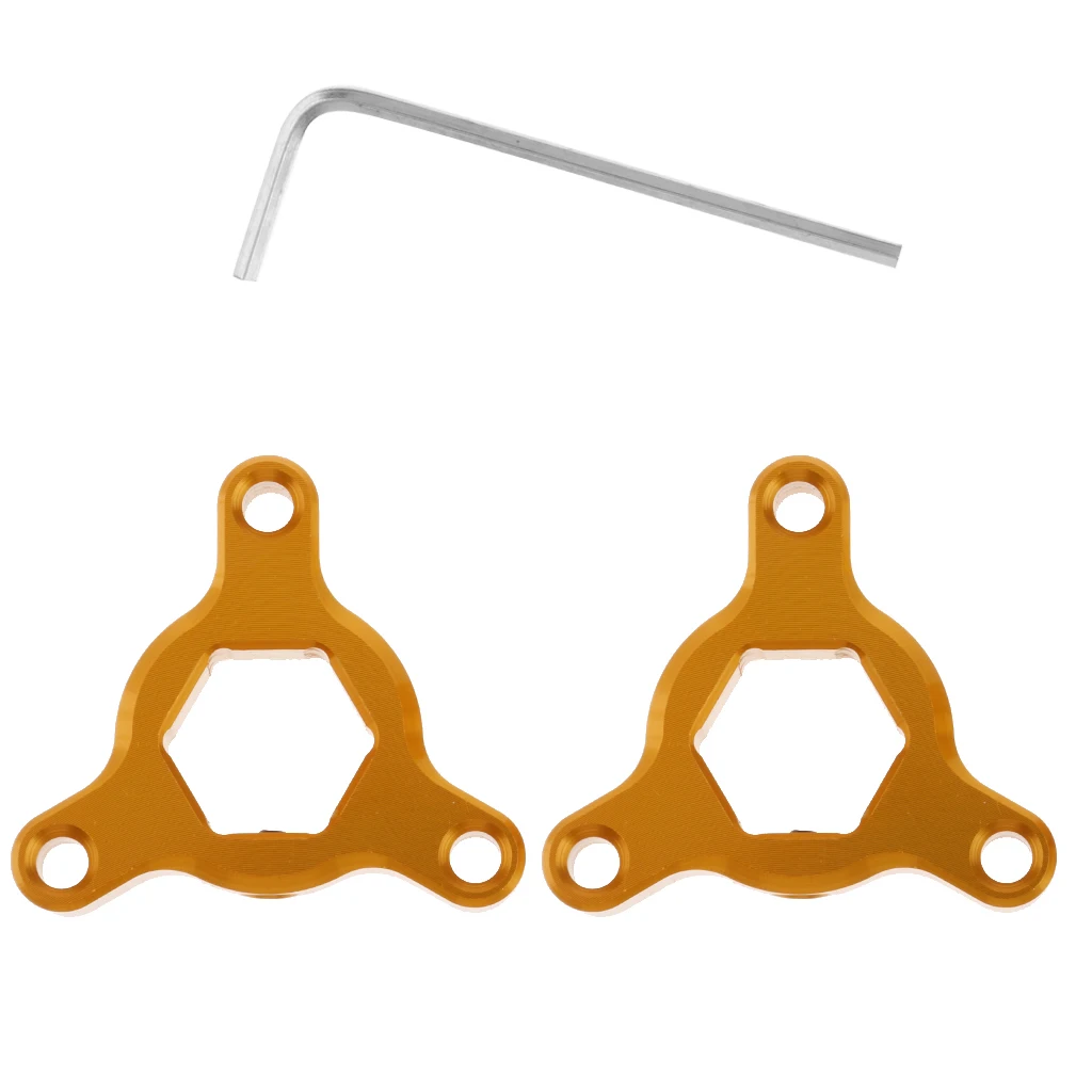 Pair Motorcycle CNC Front Hexagon Anodized Fork Preload Adjusters 14mm for Yamaha MT-09 Tracer/ Tracer 900 2015-2016
