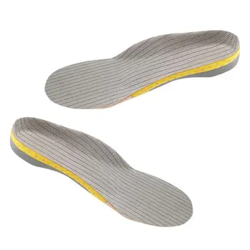 

1Pair Feet Arch Support Insoles Orthotic Feet Cushion Pads Care Insoles Sports Protection Mats Size L Size 41-46 Grey