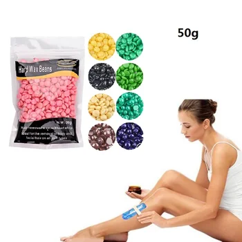

10style 50g Hot Film Hard Pellet Depilatory Wax Bikini Depilacion Beans for Male/Female Hair Removal Waxing Tools TSLM2
